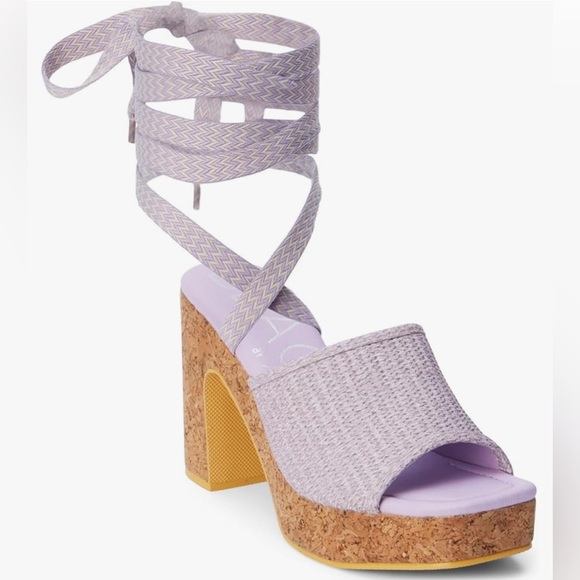 Matisse Shoes - 🆕 NEW Beach by Mattie’s Magnolia Platform Women's Lavender Wedge Sandals Size 9